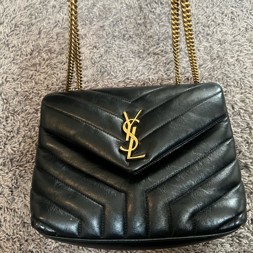 Saint Laurent Chain Leather Lou bag gently used Authentic